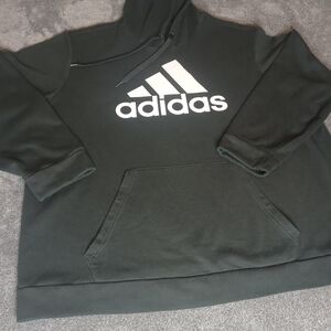 Adidas Hoodie 3XL – Oversized Black Classic